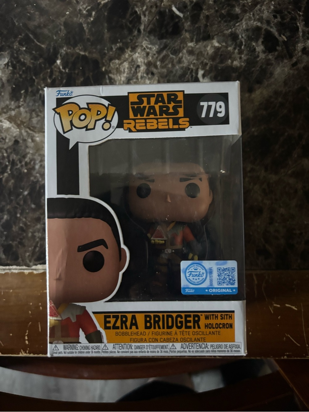 Funko Pop! Ezra Bridger Star Wars Rebels Vinyl Figure - Orange, Black